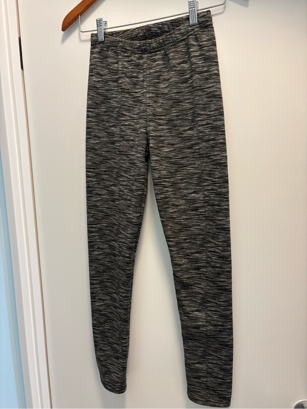 Gray Marled Fleece Lined Leggings by Just Cozy